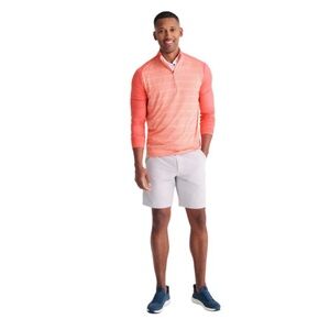 Johnnie O Men's Bert Performance 1/4 Zip Golf Pullover Long Sleeve XXL Taffy New